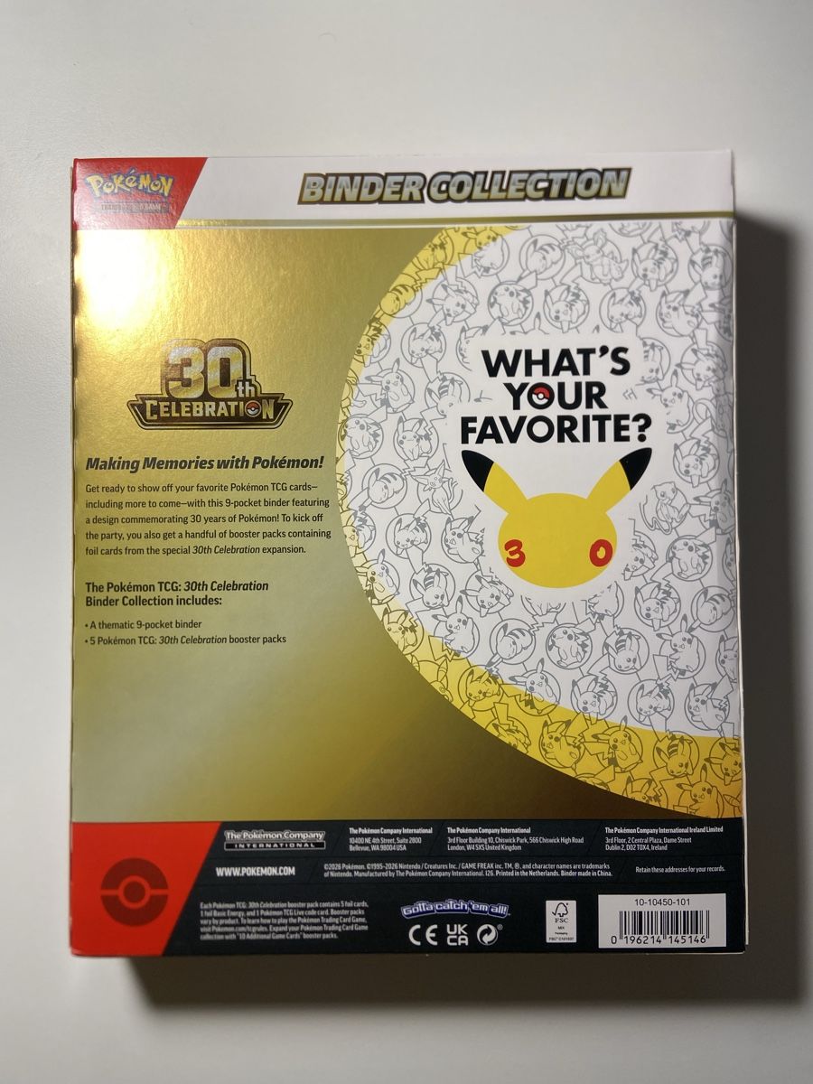 Pokémon Sammelbilder & Trading cards: pokemon 30th celebration binder collection – Neu und originalverpackt aus Stäfa von JamesO03 1