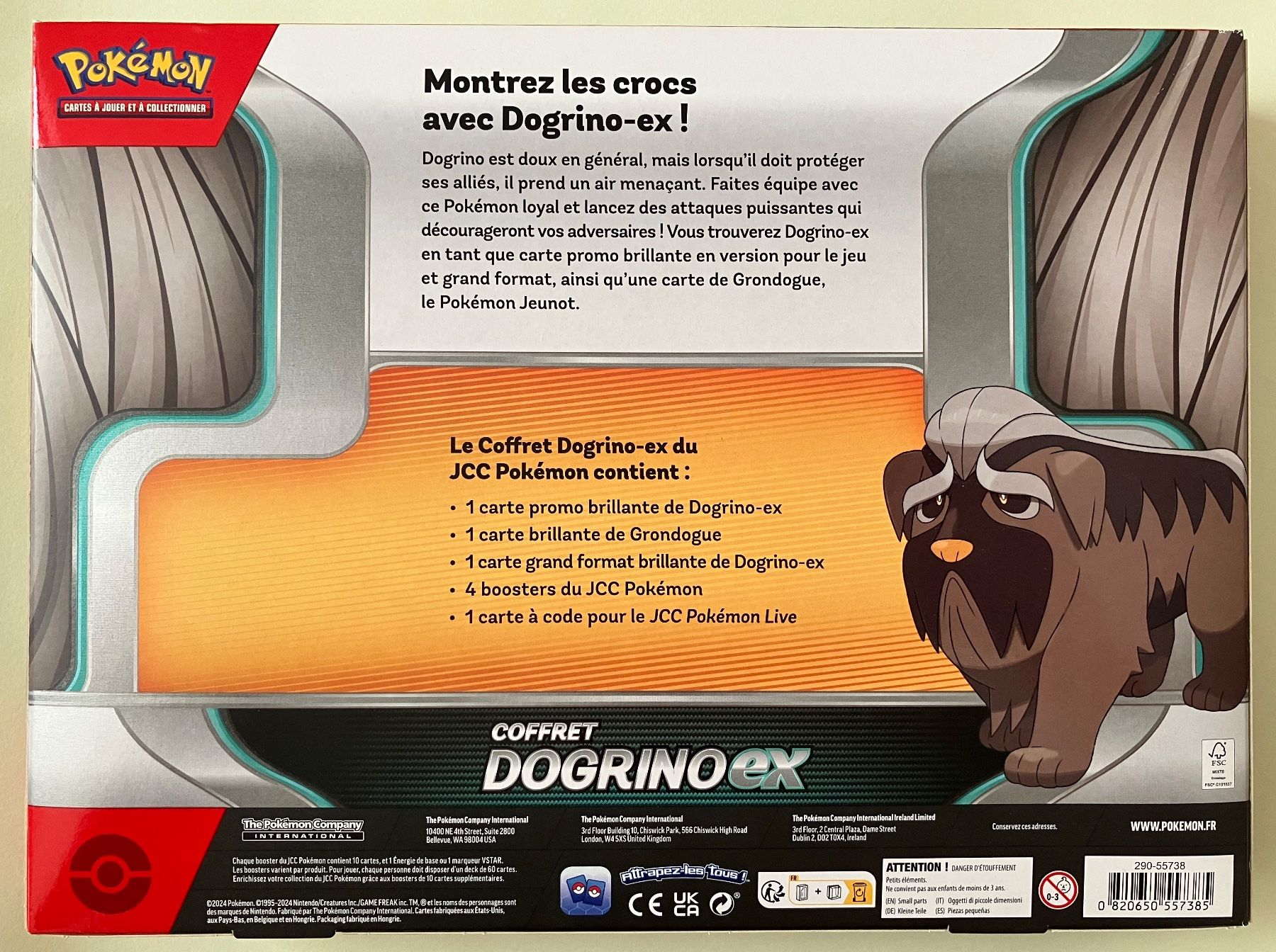 Pokémon Carte collezionabili: POKEMON Coffret DogrinoEx – Nuovo e nell'imballaggio originale da CHENE-BOUGERIES venduto da homeswisshome 1