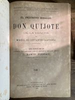 Don Quijote de Cervantes spanish book libro 1882 edition