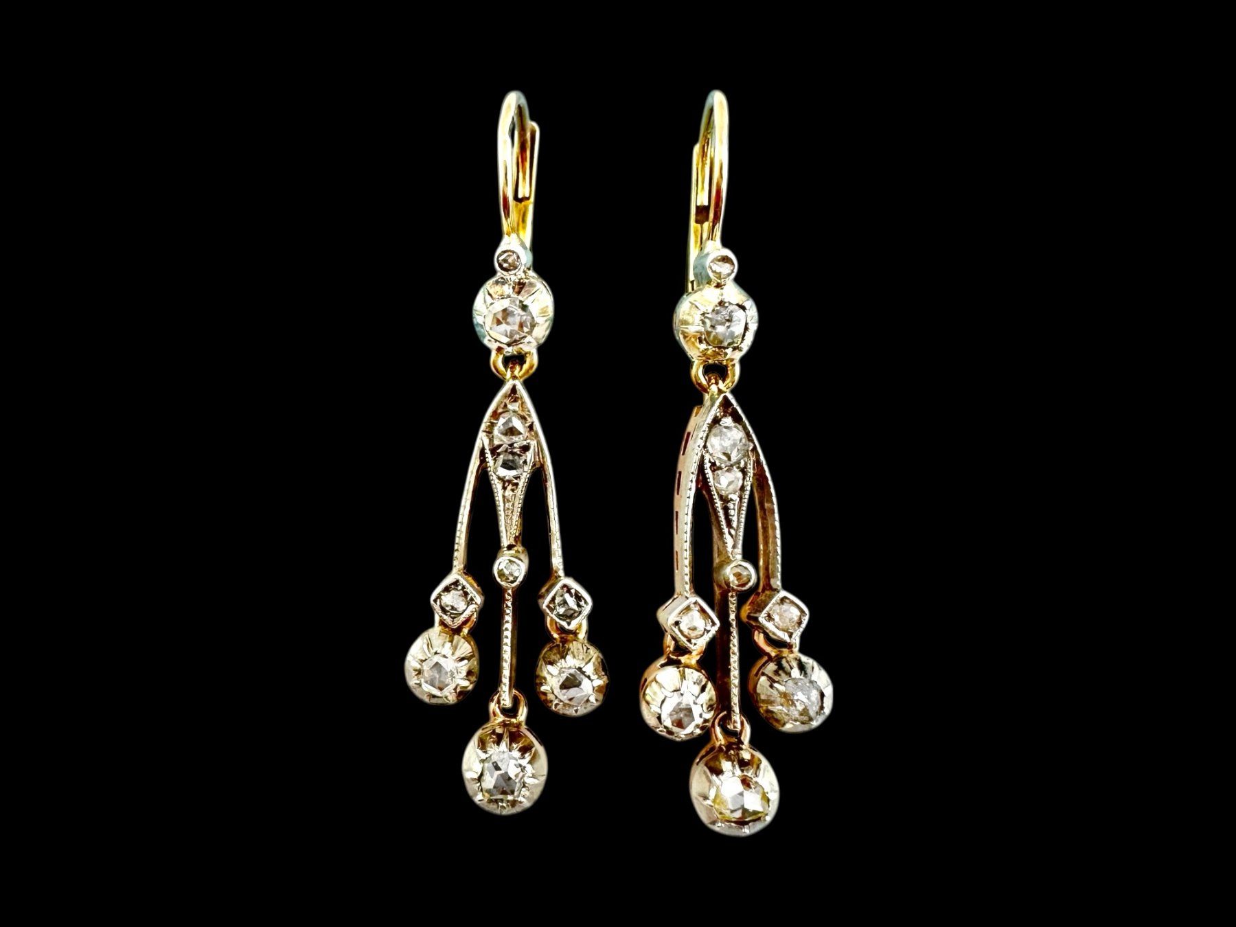 Ohrringe & -stecker: Jugendstil Diamant - Ohrhänger um 1900 – Gebraucht aus Zuzwil SG von artimmo 3