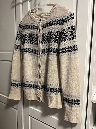 Retro Winter-Cardigan, Wolle, 34