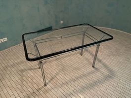 Vintage Design Glastisch Niels Bendtsen / 2B zugeschrieben