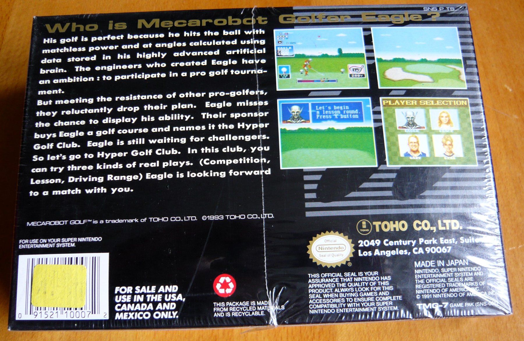 Nintendo Giochi: SNES: Mecarobot Golf , CIB, NEUF ! – Usato da Onex venduto da Jaguar1986 1