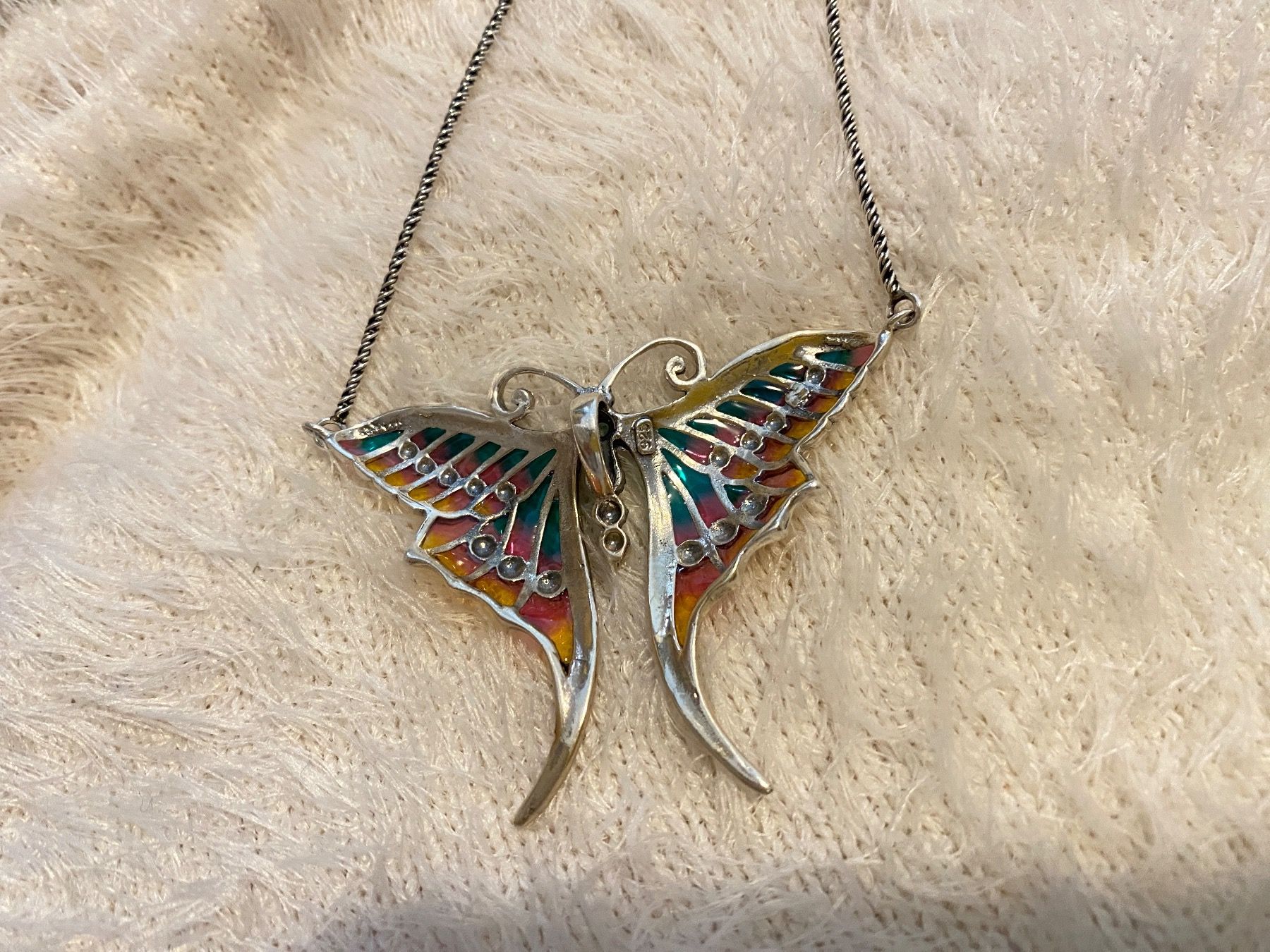 Ketten: Halskette Libelle 925 Sterling Silver mit Smaragd – Neu (gemäss Beschreibung) aus Zürich von LIBELLA13 6