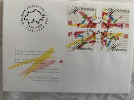 FDC 933 - 936 nicht zusammenhängend
