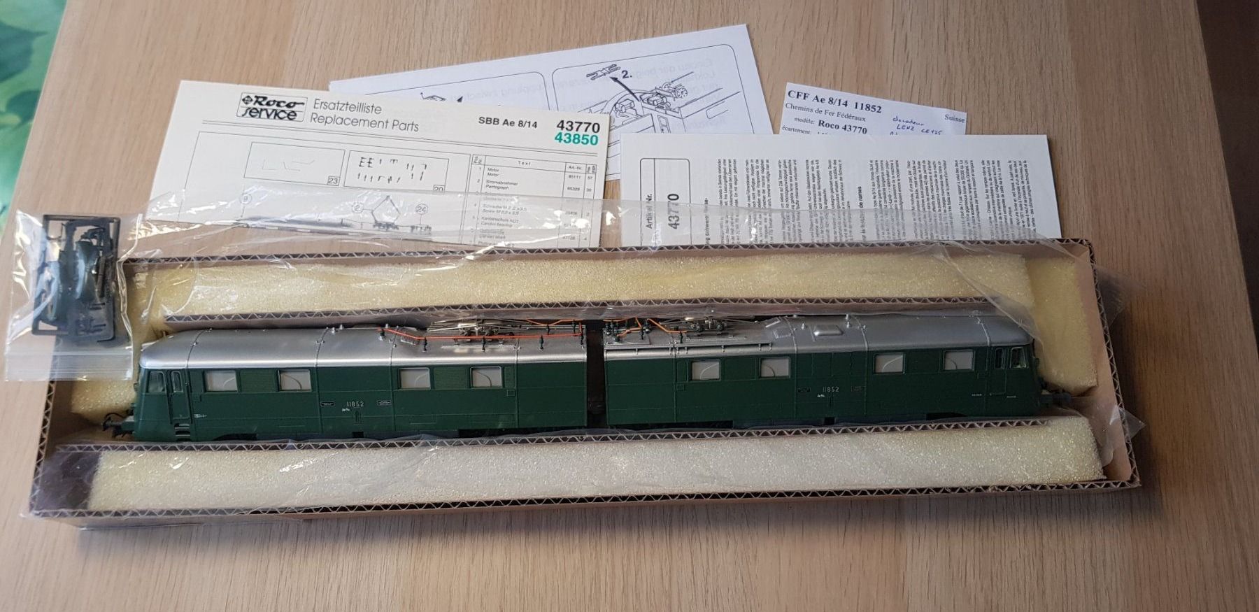 ROCO 43770 : SBB-CFF Ae 8/14 11852 - H0 Digital DCC (D'occasion) à