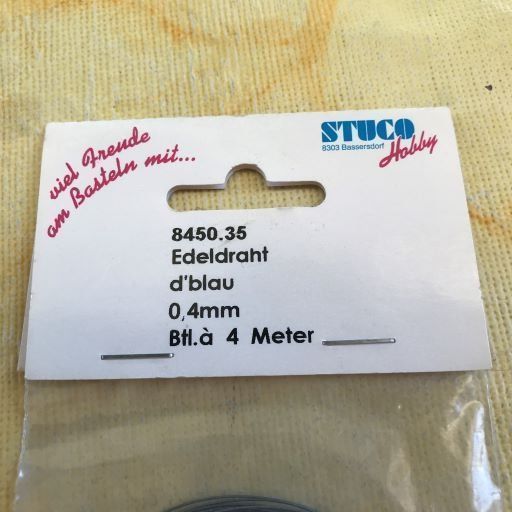 Kit bricolage: LOT EDELDRAHT H'BLAU 0.4MM – Nuovo e nell'imballaggio originale da Ostermundigen venduto da Kari1937 4