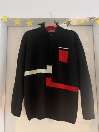 Herren Pullover Rocktown schwarz mit Reissverschluss