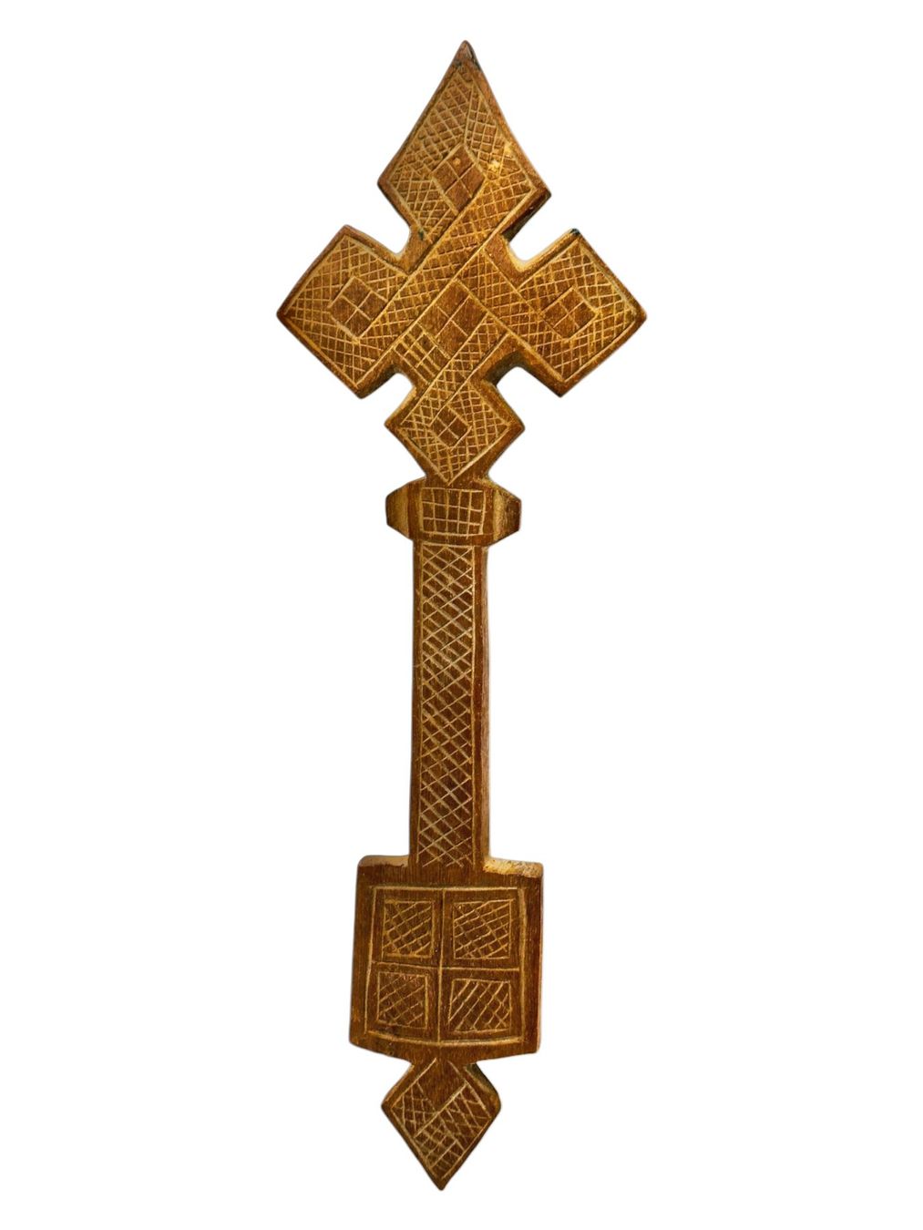 Skulpturen & Statuen: Croix copte éthiopienne antique palissandre sculptée main – Gebraucht aus Morges von deco.vintage 8