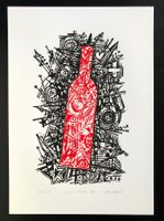 Artwine 63, Jürg Widmer, Siebdruck Wein, Vino, Wine