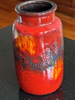 Vintage Scheurich Fat Lava 231-15 Keramikvase Germany 1970er