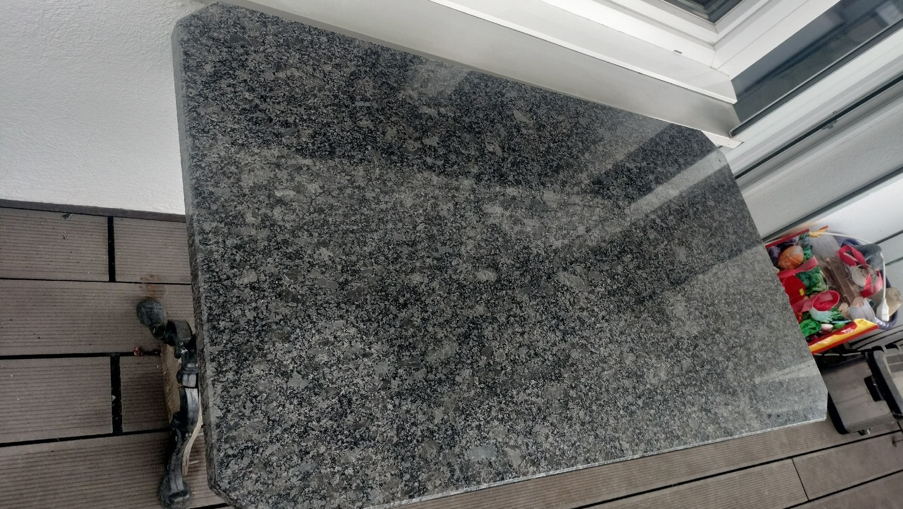 Tavoli: Granit Tisch Platte, ideal für Balkon Tisch oder Garten. – Usato da Basel venduto da baselboy01 5