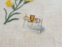 NEW - S925 Citrine Ring (Adjustable)