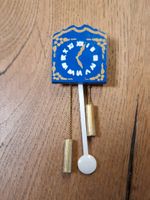 PUPPENHAUS Miniatur Kuckucksuhr blau