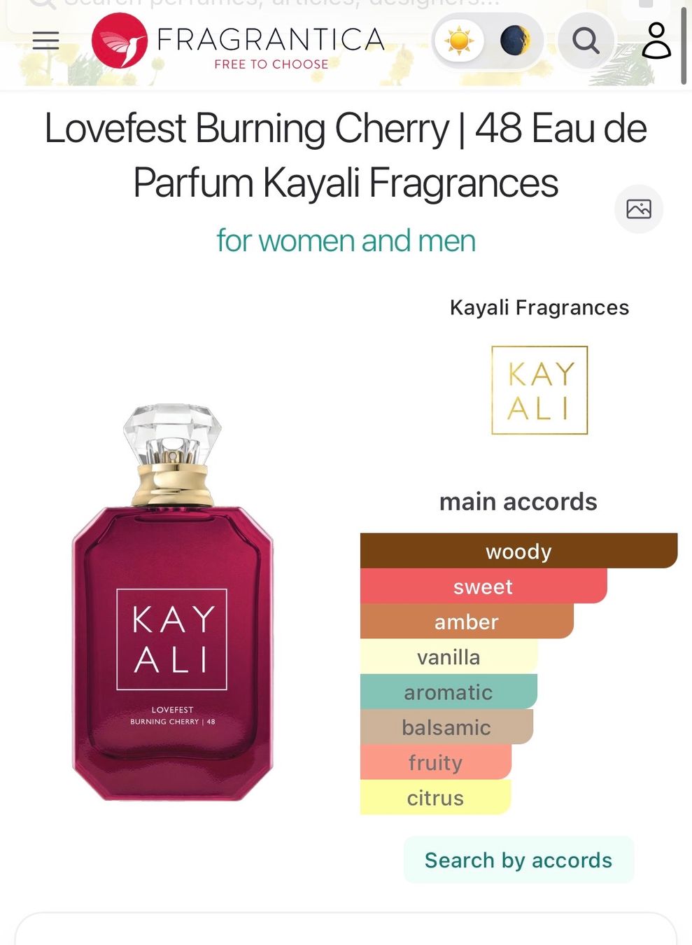 Kayali Profumi & Eau de Toilette: KAYALI LOVEFEST BURNING CHERRY | 48 EDP Duftprobe - 2 ml – Usato da Zürich venduto da deruja 6