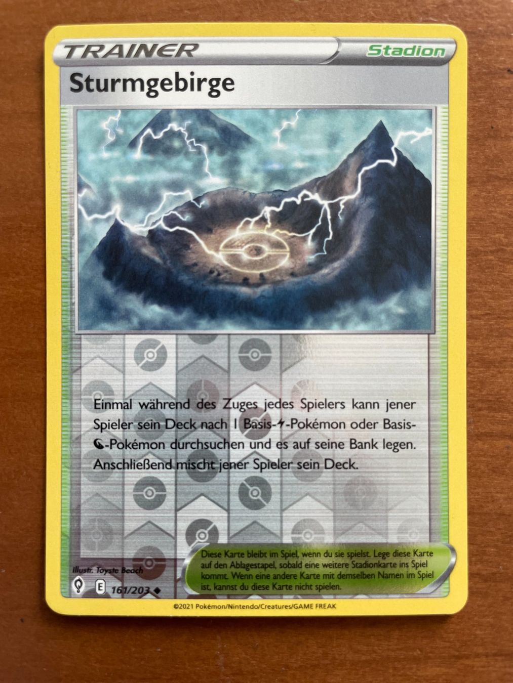 Pokémon Carte collezionabili: Pokemon Sturmgebirge Reverse (Versand gratis) – Nuovo (secondo la descrizione) da Chur venduto da Angerson