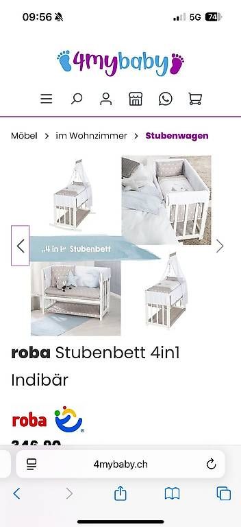 Berceaux: roba Stubenbett 4 in 1 – D'occasion à Wil SG par smu_l76j