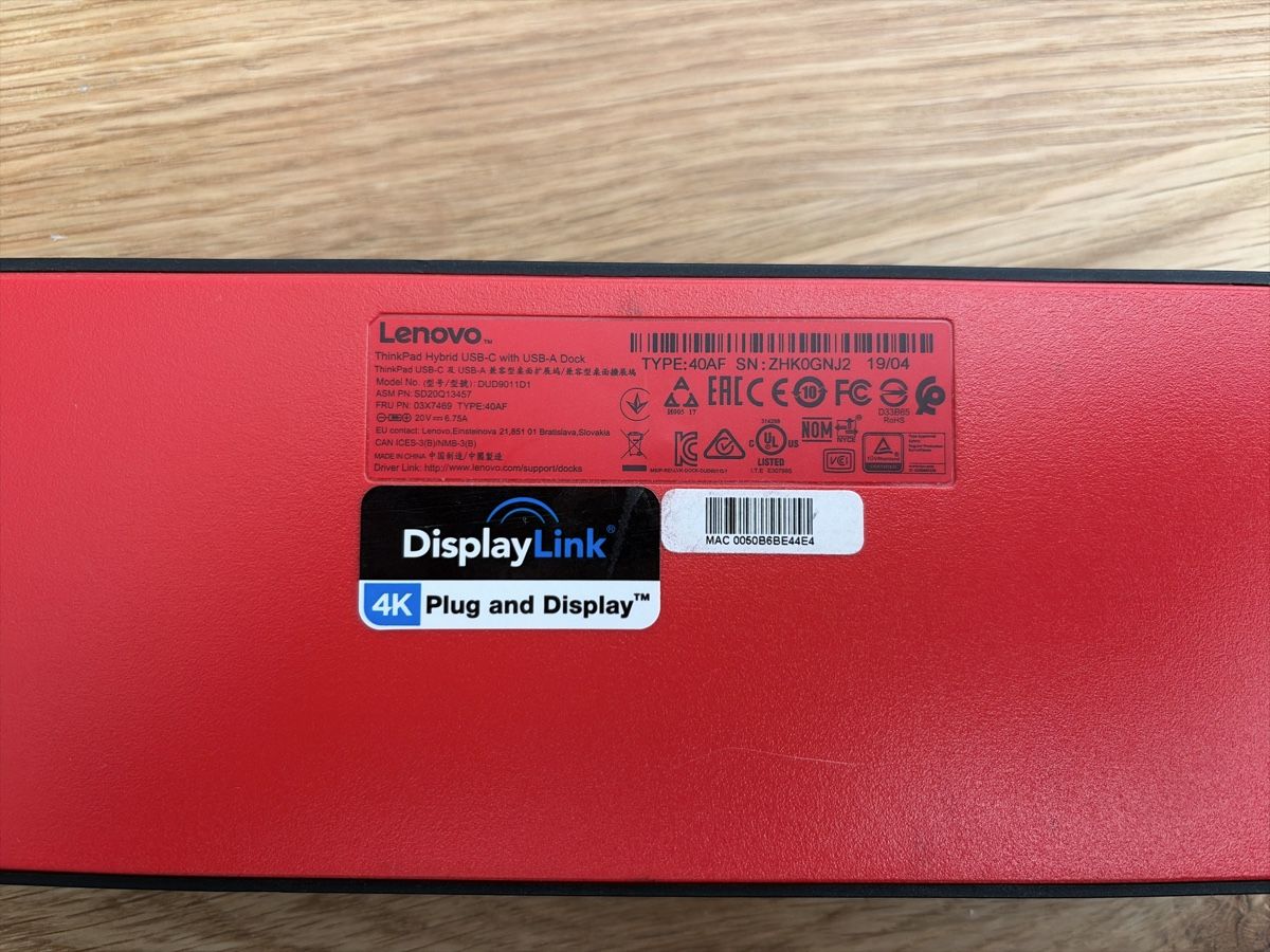 Lenovo Docking station: 4x Lenovo ThinkPad USB-C Docking Station 40AF | Defekt – Difettoso da Ostermundigen venduto da NX-3072 2