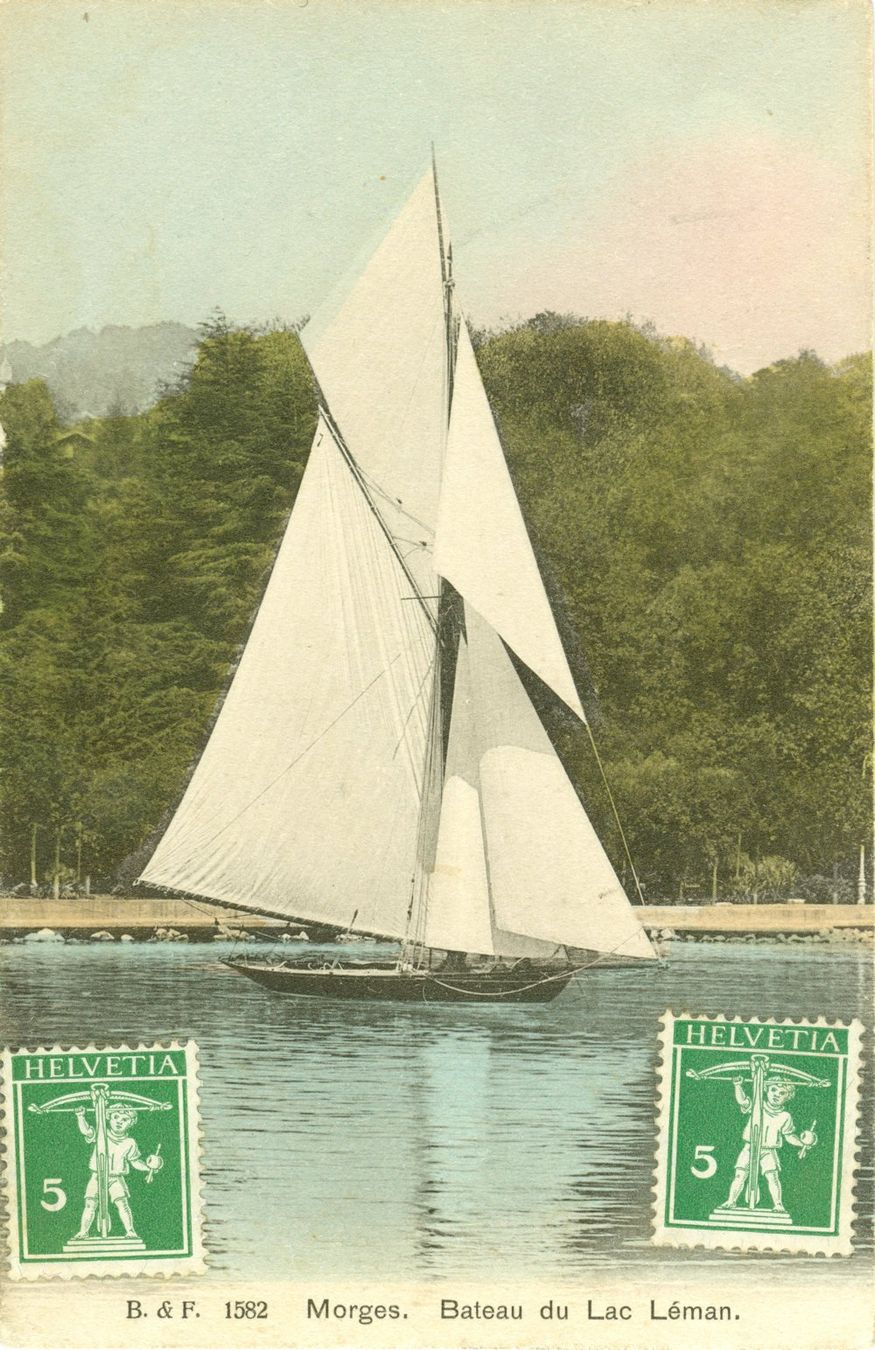 Cartoline postali: Morges - Bateau du Lac Léman – Usato da Chavornay venduto da SupraSenna