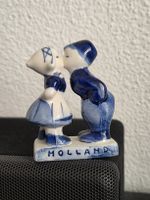 Vintage Delfter Blau Figur "Küssendes Paar" – Handbemalt