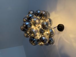 Suspension en verre fumé design