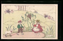 Künstler Mela Köhler: Kinder mit Spiel