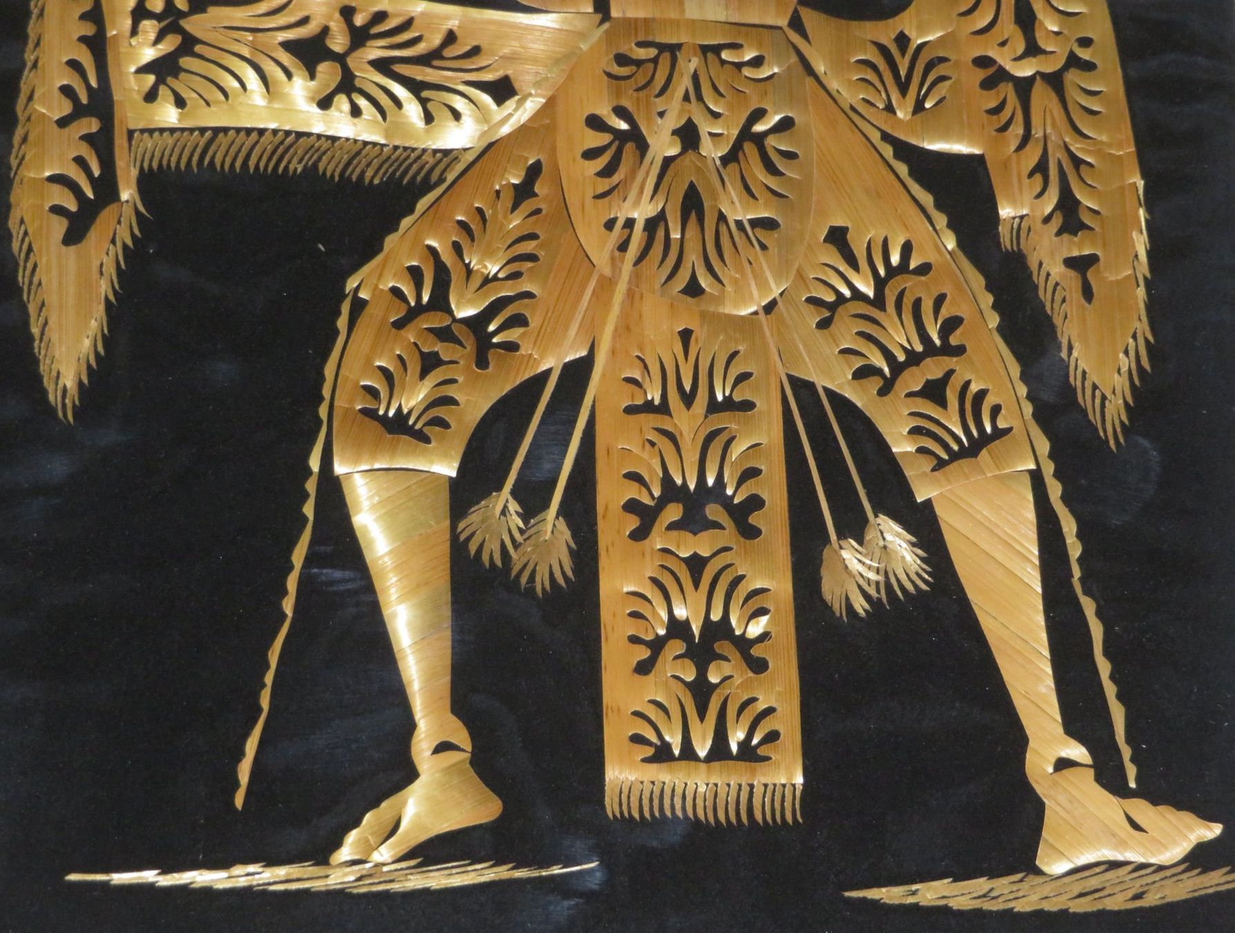 Foto & Immagini: Strohbild Thai-Motiv (II) Tänzer – Usato da Oberriet SG venduto da Manick 5