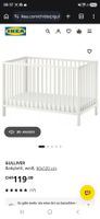 Babybett Gulliver IKEA weiss 60x120 cm gebraucht