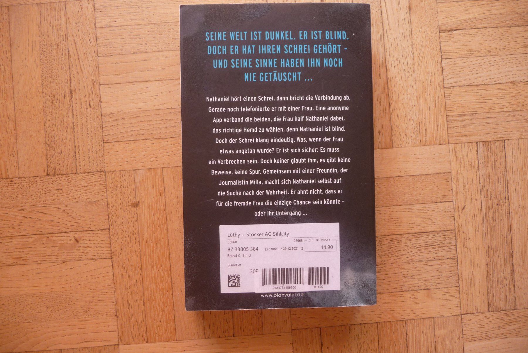 Bücher: Christine Brand, Blind – Gebraucht aus Zürich von Edje 1