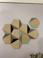 Umbra Wanddekoration aus Holz, 9-teilig