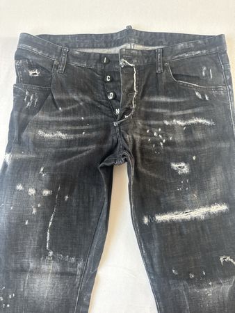 DSquared2 Jeans Herren Grösse 52 dunkelgrau distressed Zusta
