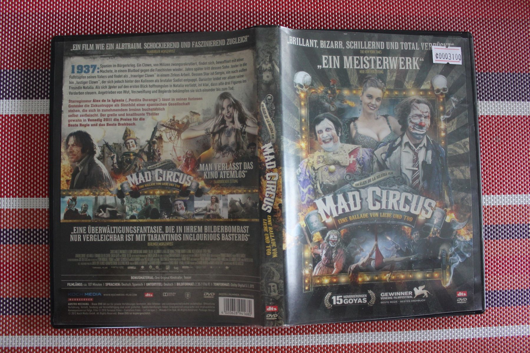 Tutti i DVDs: Mad Circus - Eine Ballade von Liebe und Tod DVD – Usato da Geroldswil venduto da schlumpf1969