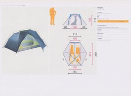 Trekkingzelt Jack Wolfskin Exolight II + Schlaf-Set