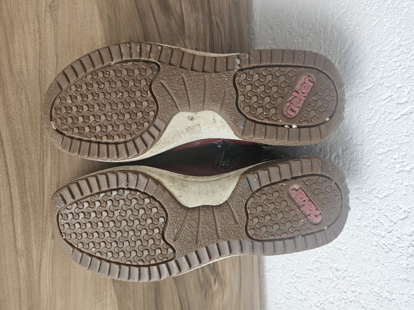 Rieker Scarpe da donna: Bottines Rieker bordeaux doublées, pointure 36 – Nuovo (secondo la descrizione) da Mervelier venduto da adeko1972 3