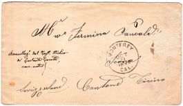 BELEG M. INHALT MONTEREY 1838 KALIFORNIEN NACH ASCONA - SP45