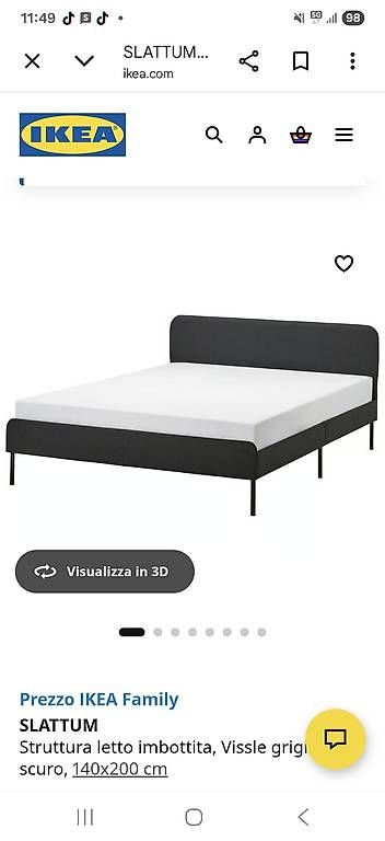 Letti: Letto 140 x 200/ con materasso – Usato da Minusio venduto da chi_lph8 1