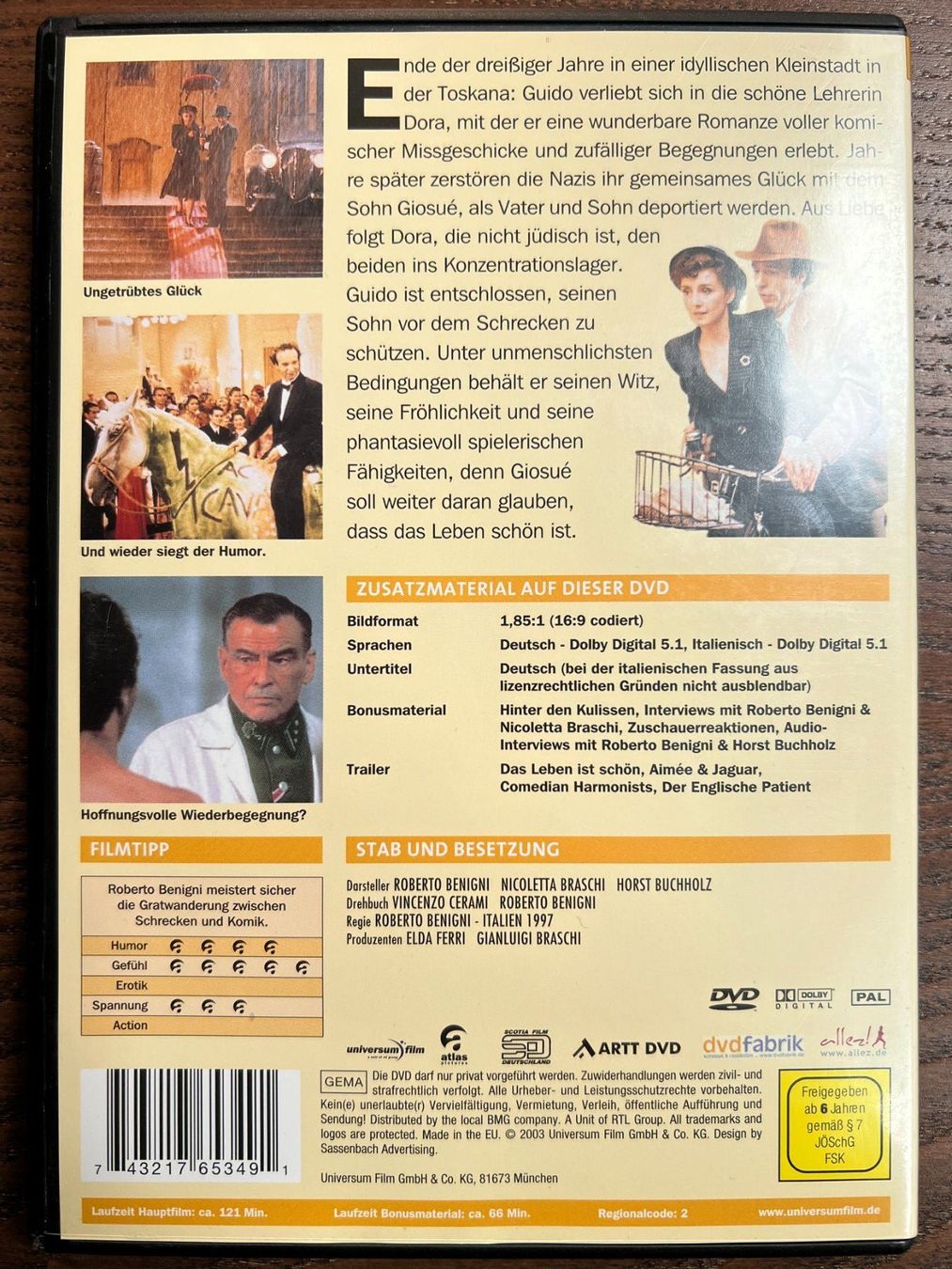 Tutti i DVDs: Das Leben ist schön – Usato da Zürich venduto da FilmFreunde 1