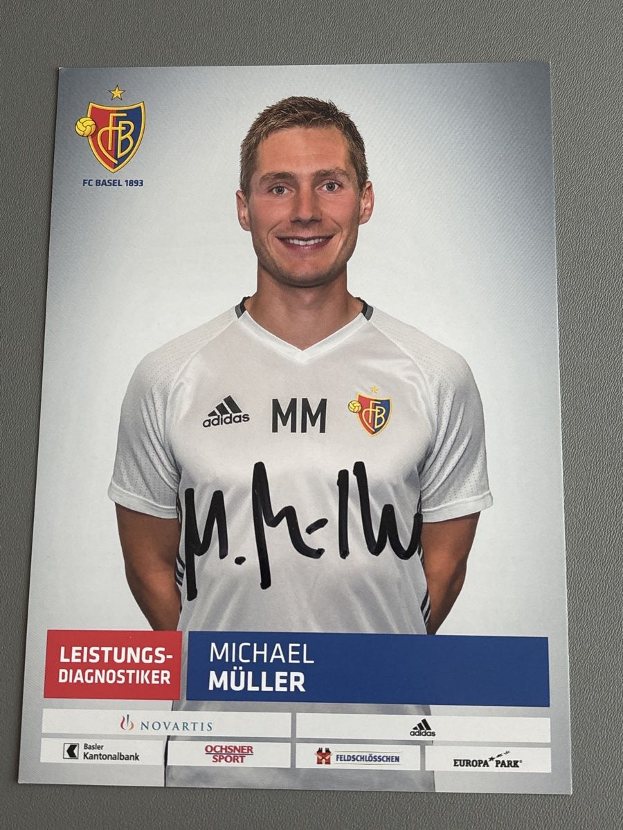 Autografi: FC Basel Autogrammkarte Michael Müller, Original Signiert! – Usato da Wabern venduto da fig_t688