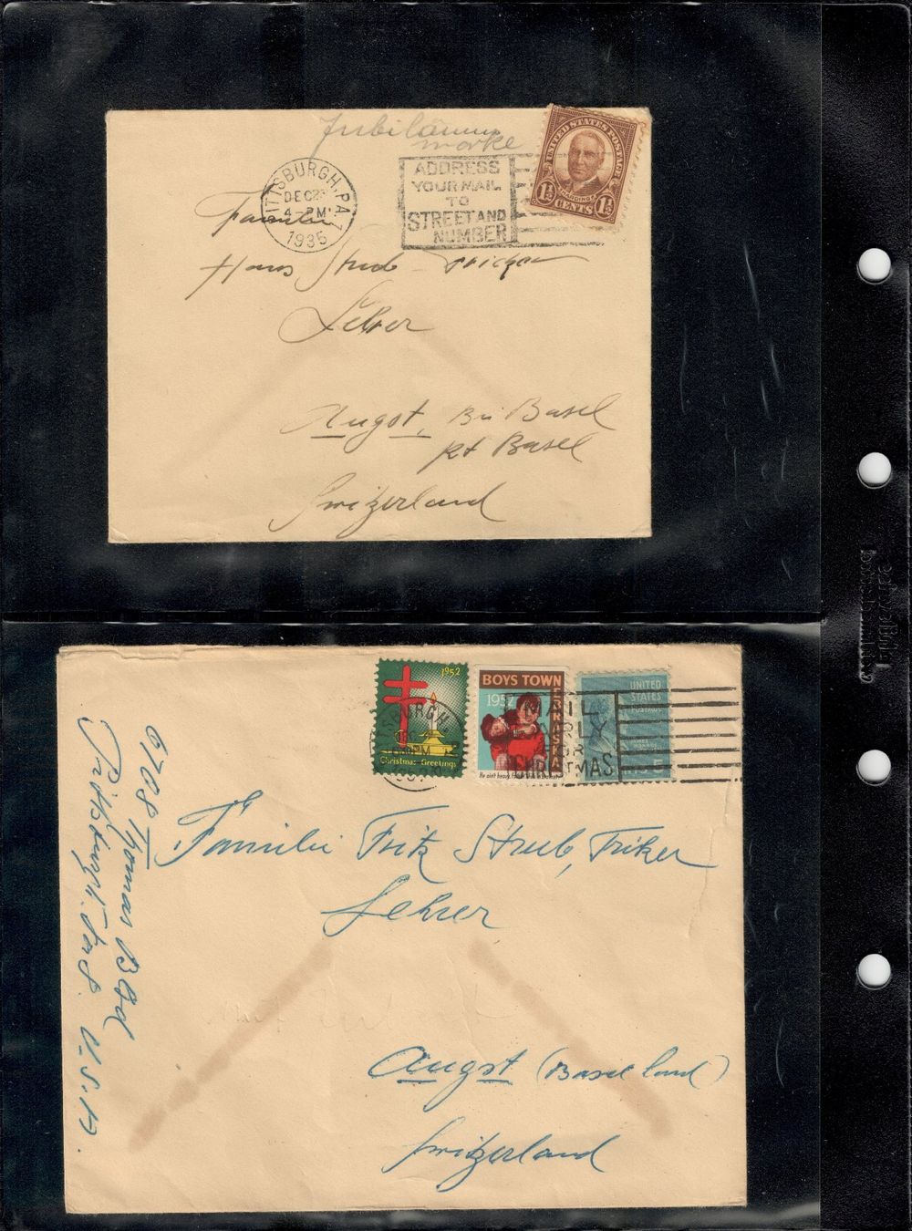 Alle Briefmarken: USA Ganzsachen und Ansichtskarten – Gebraucht aus Pratteln von Wildtulpe 3