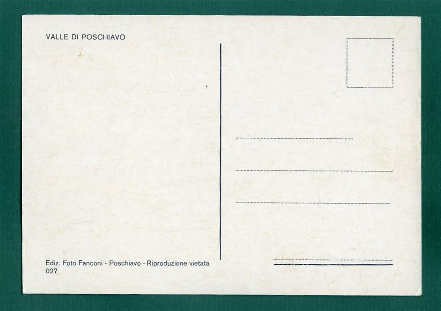 Cartoline postali: Valle di Poschiavo, ungelaufen, Grossformat – Usato da Sargans venduto da Hausi1951 1