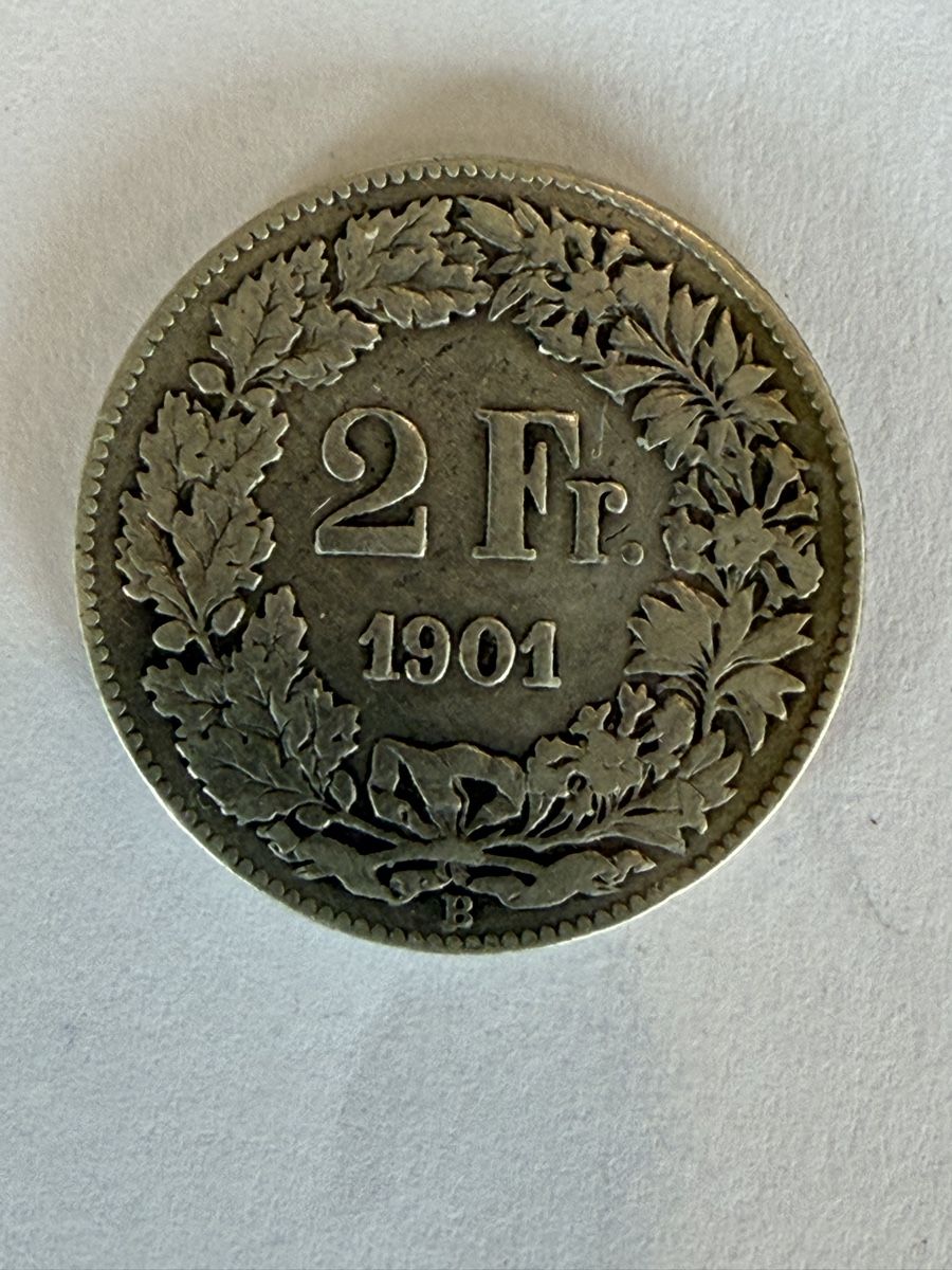 Tutti le monete: 2.-  1901 (15) – Usato da Ballwil venduto da lukyluciano21