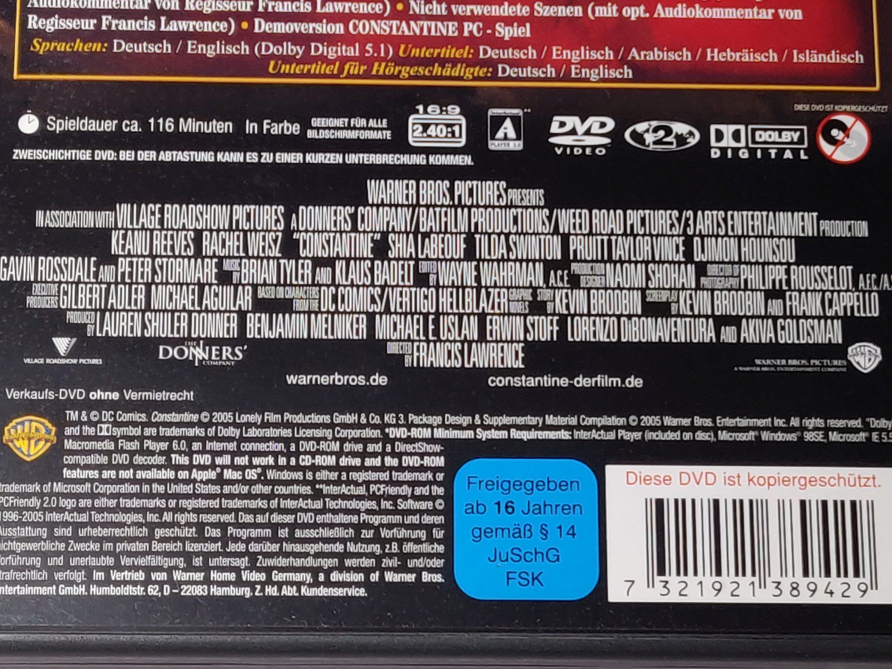 Alle DVDs: Constantine / Keanu Reeves / 2 DVD – Gebraucht aus Zollikofen von Blackie 3