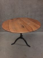 Table bistrot Horgen Glarus plateau bois & pied en fonte