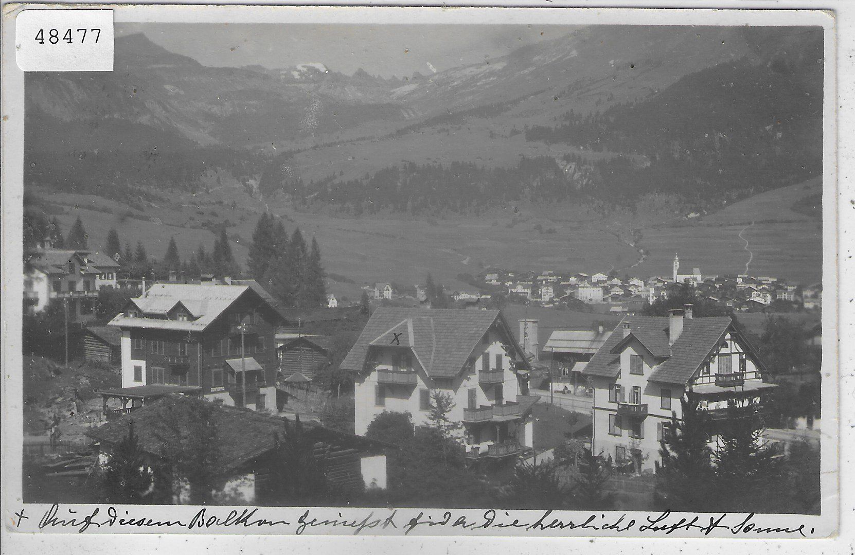 Ansichtskarten: Waldhaus-Flims - Teilansicht – Gebraucht aus Ettingen von Kartenplanet