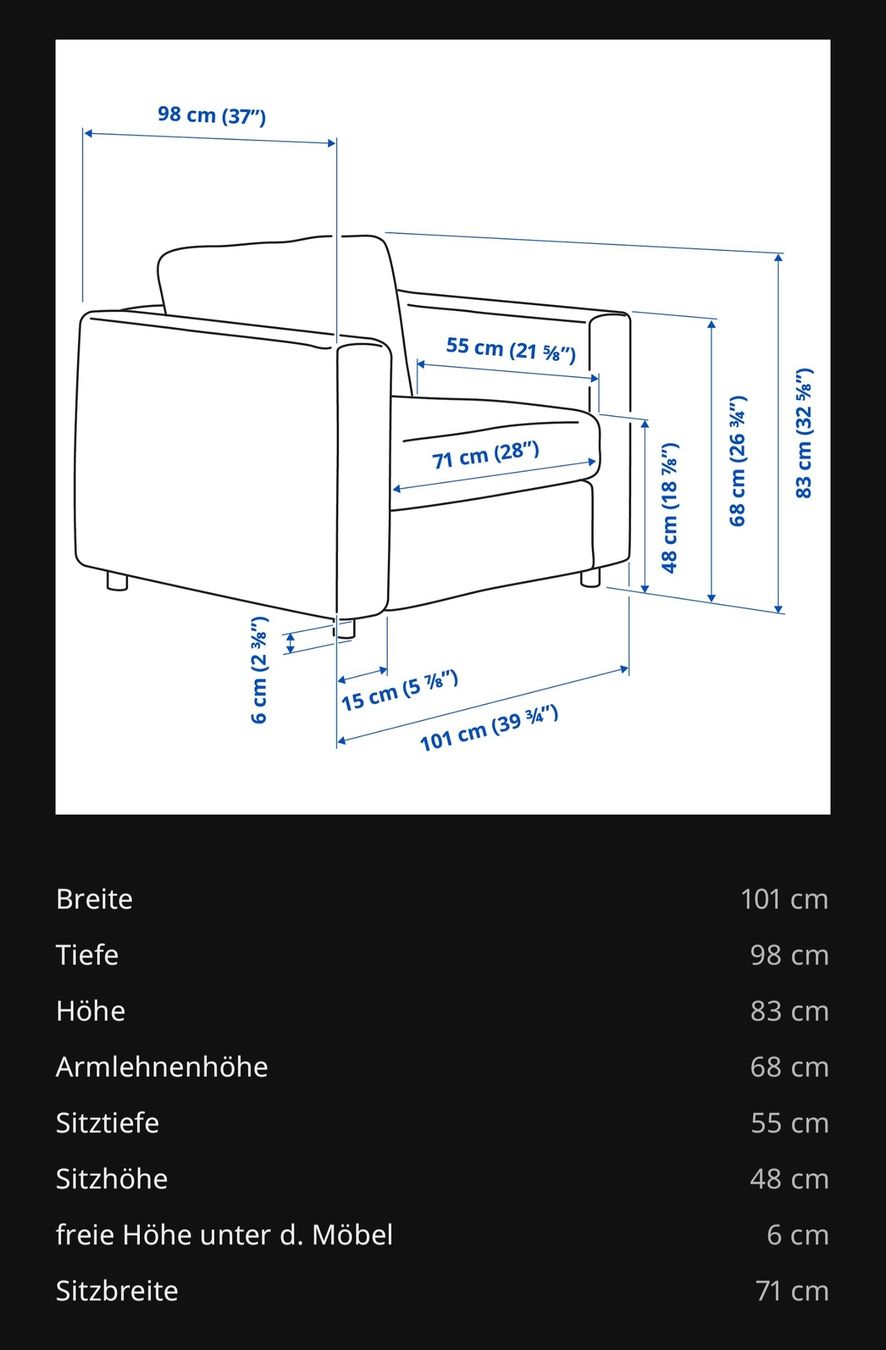 Ikea Sofas: Ikea Vimle Set – D'occasion à Ennetmoos par Janina.M91 2