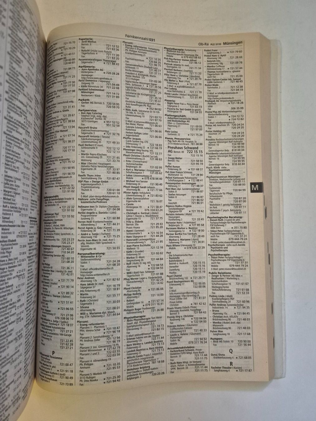 Libri: Bern Stadt und Region, Telefonbuch 2000 – Usato da Langendorf venduto da zvonu161 7