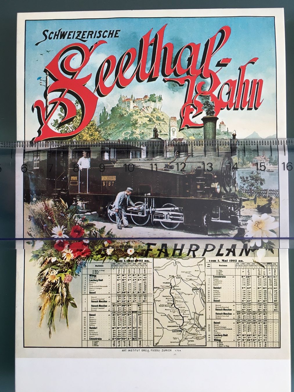 Cartoline postali: 2 Stück Ansichtskarten NEU Seetalbahn Plakate 1898 und 1903 – Nuovo (secondo la descrizione) da holziken venduto da Weston 3