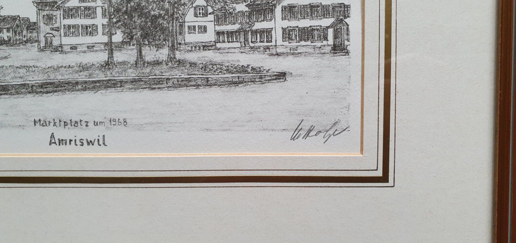 Grafiken & Lithographien: Bild - Lithographie Amriswil Marktplatz – Gebraucht aus Kreuzlingen von Rschweiz1 2