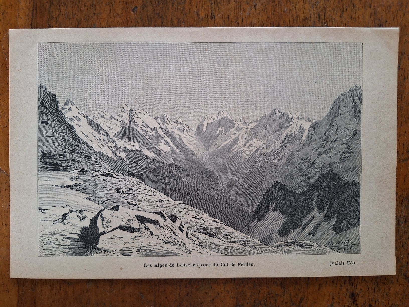 Incisioni: LES ALPES DE LOTSCHEN – Usato da Bevaix venduto da bohrap