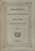 Eidgenössischer Staats-Kalender 1914